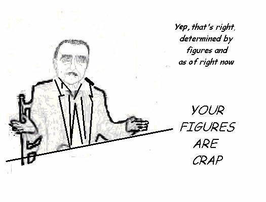 Chris Walkden cartoon 8: ... and Chris' figures have not been adding up for some time